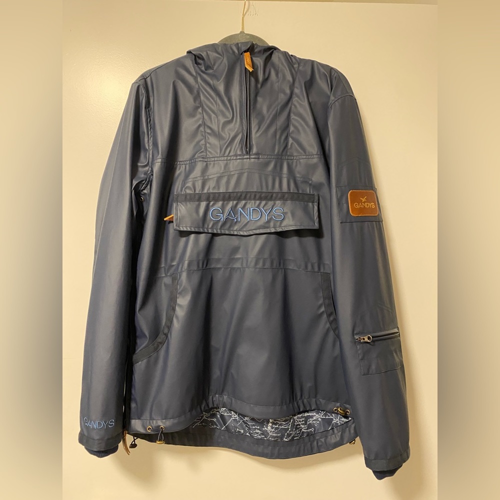 Gandy’s Navy Blue Pull Over Rain Jacket
